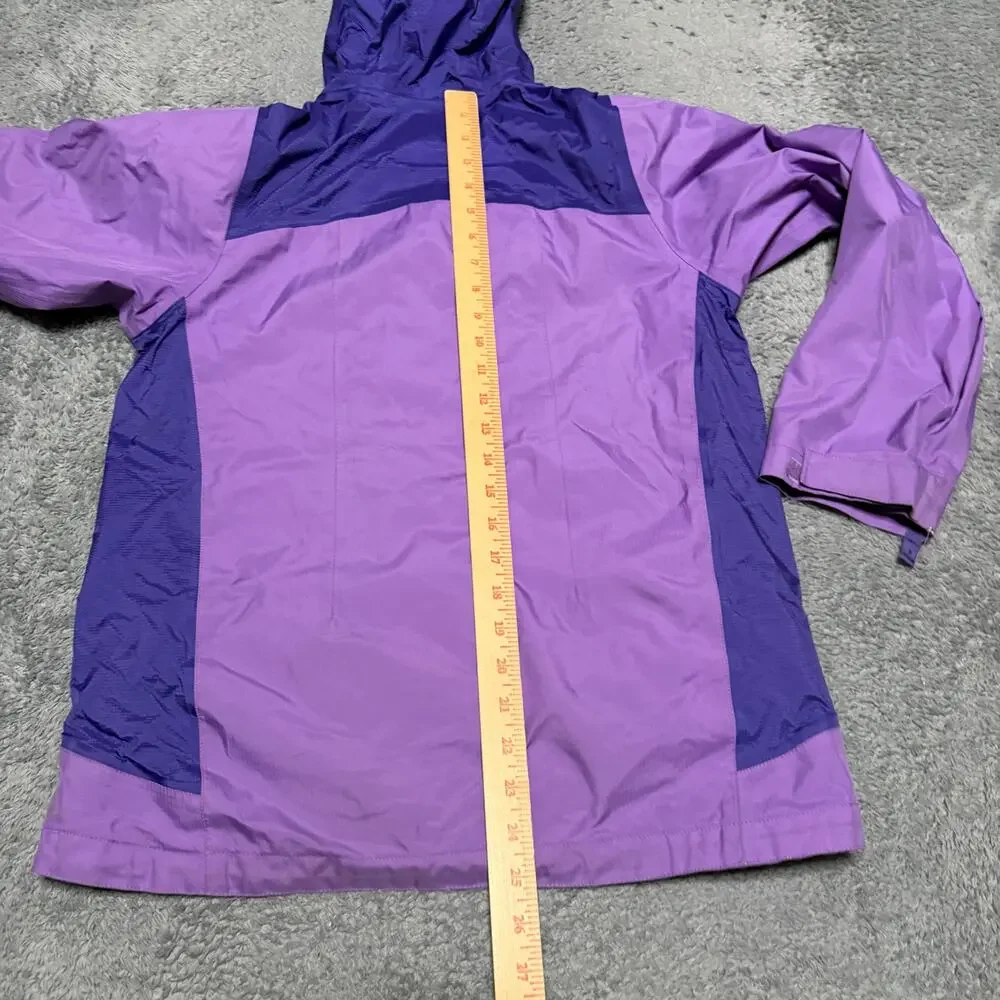 Patagonia Coat Kids Youth XL 14 Purple Shell Rain Coat Outdoor Hike